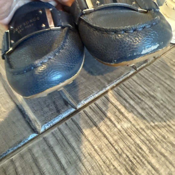 Kate Spade Navy Blue Leather Loafers . Size 7 - Picture 9 of 10